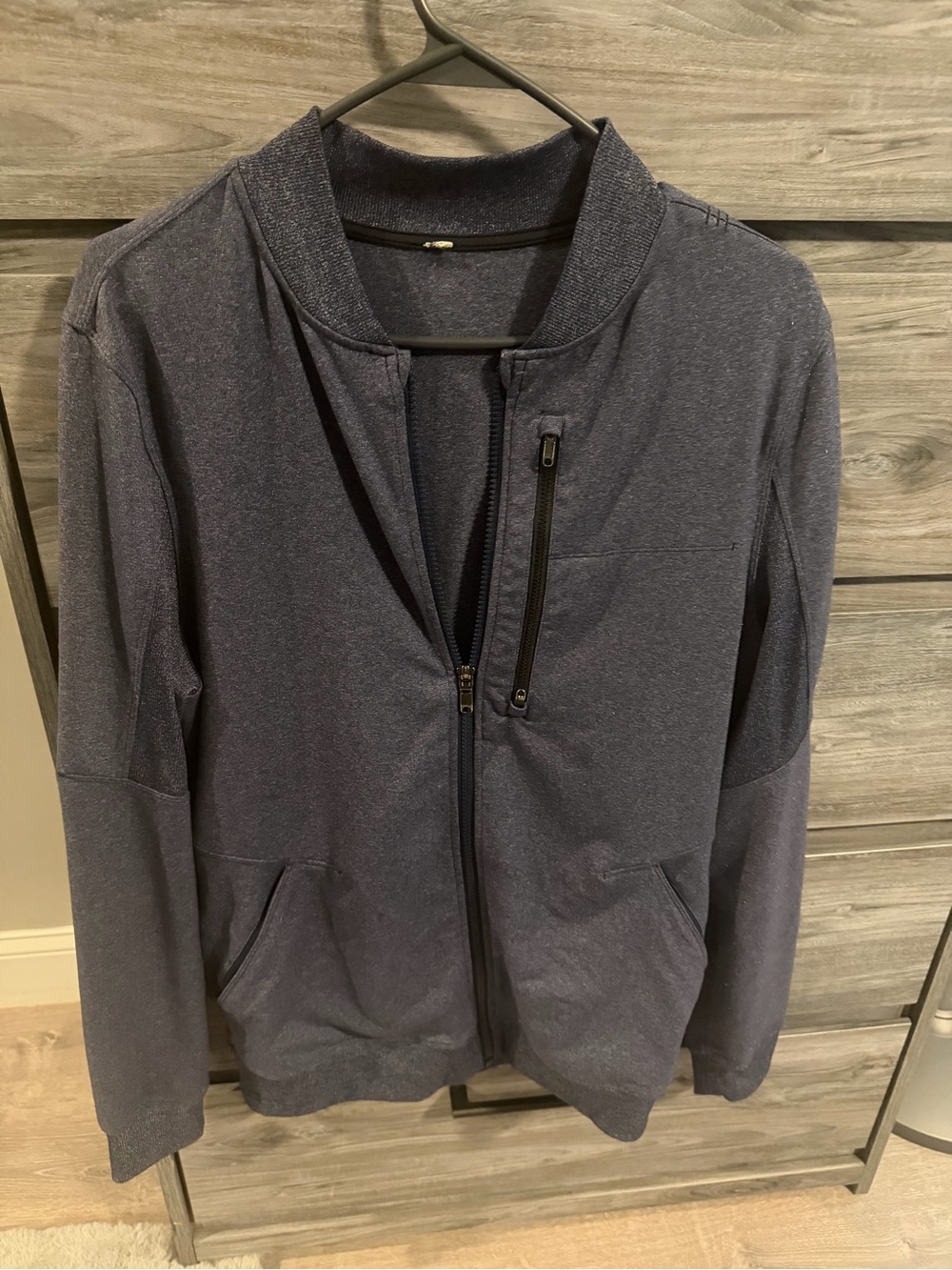 Lululemon Men's Navy Zip-Up Jacket